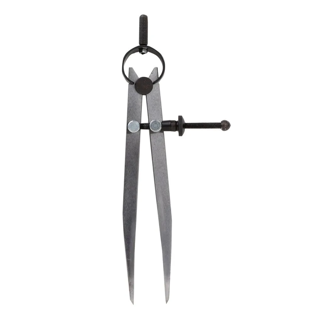 

6-inch adjustable and lockable steel split wing leather compass