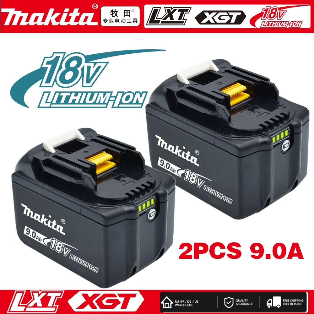 

NEW Makita 18V 9AH 9000mAh Battery Rechargeable Li-ion Lithium-ion Batteries Charger for BL1860B BL1850 BL1830 BL1815 LXT400