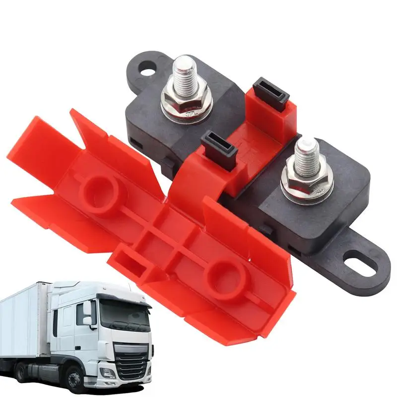 

Fuse Holder Box Universal Fuse Block Holder 500A Fuse Box Holder 500A Large Fork Bolt Type Universal Fuse Block Safety Plate