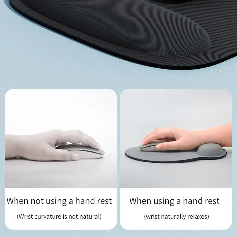 Color EVA Wrist Mouse Pad Wrist Support Non-slip Rebound Memory Foam Office Learning Mouse Pad For Mouse PC Laptops Accessories image 4