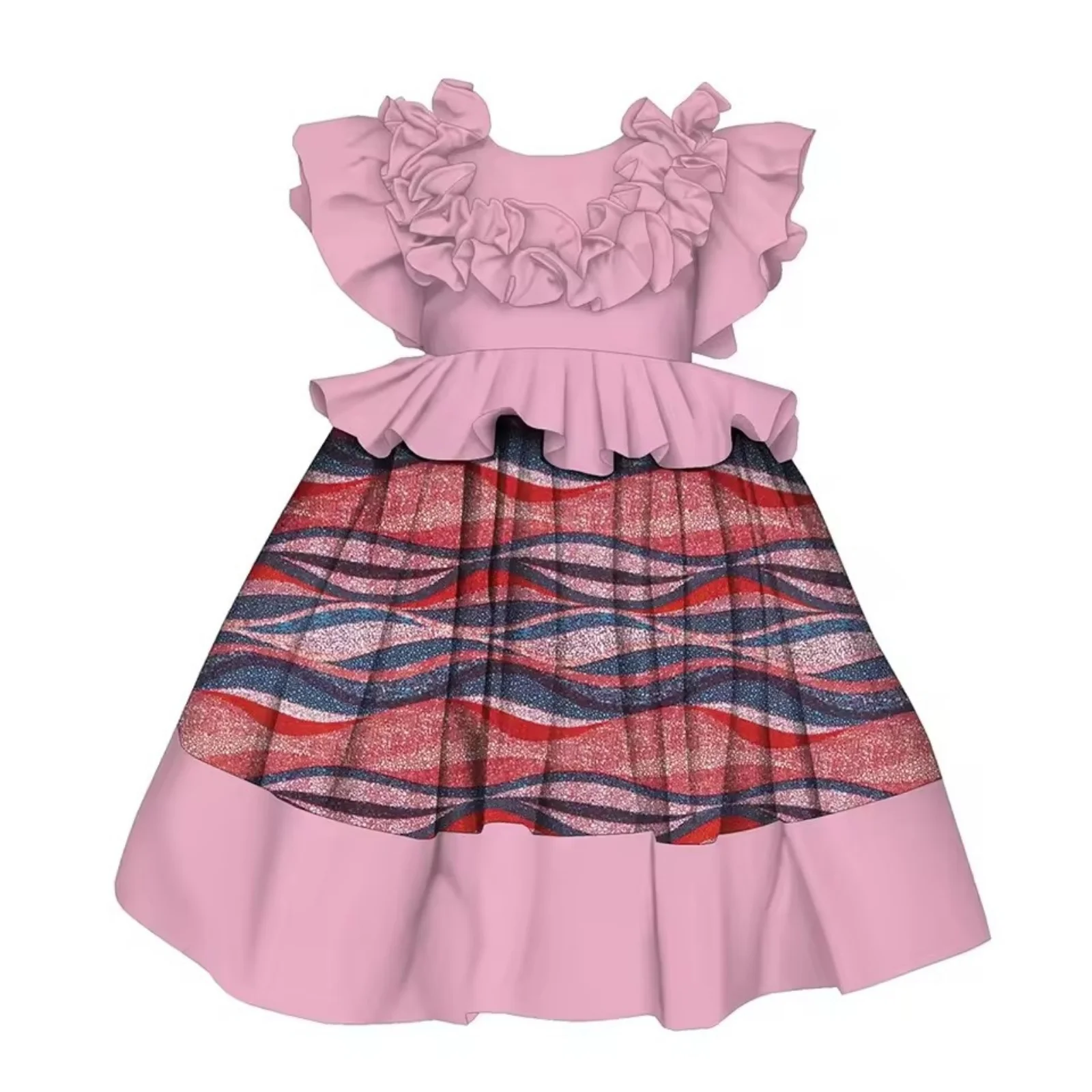 

Ivory Flower Girl Dress African Mini Bridal Wedding Dress Kids Ball Gown 1st Communion Frock Customized Vestidos de Noiva