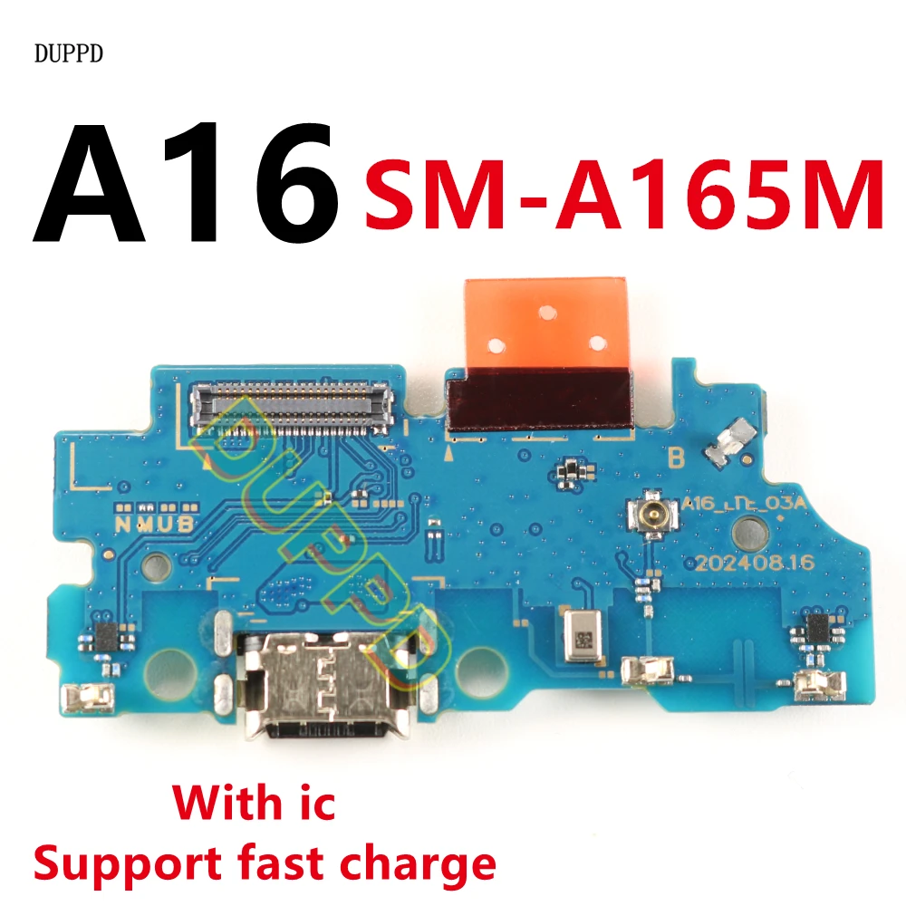 Ładowanie dla Samsung Galaxy A16 4G A165F A165M A165 – port ładowania USB, złącze, płyta ładowania, kabel mikrofonu. — zdjęcie produktu 6