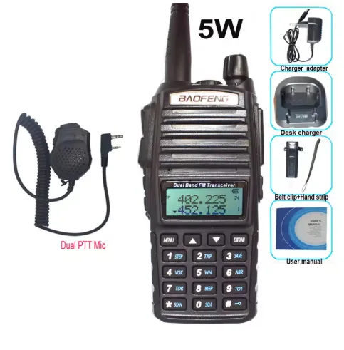 UV-82 walkie-talkie, thickened, true 8W high-power, 3800mAh battery, C-type rechargeable, two-way, dual-frequency 128CH