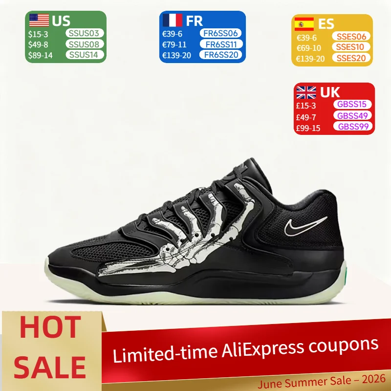 

Nike KD 18 Fashion-Forward “Halloween” Cushioned, Breathable, Durable Multi-Functional Low-Top Basketball Shoes IM1347-001