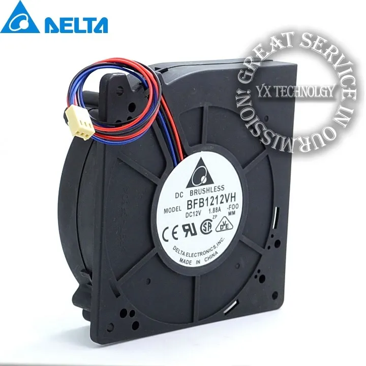 BFB1212VH 12032 12V 1.88A 12CM 120mm turbo centrifugal blower cooling fan for Delta 120*120*32mm