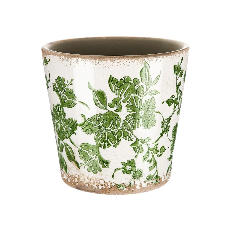 Retros Ceramic Pot Featuring Built In Drainage Ensuring Plant Health Safety For Any Indoor Or Outdoor Setting X3UC