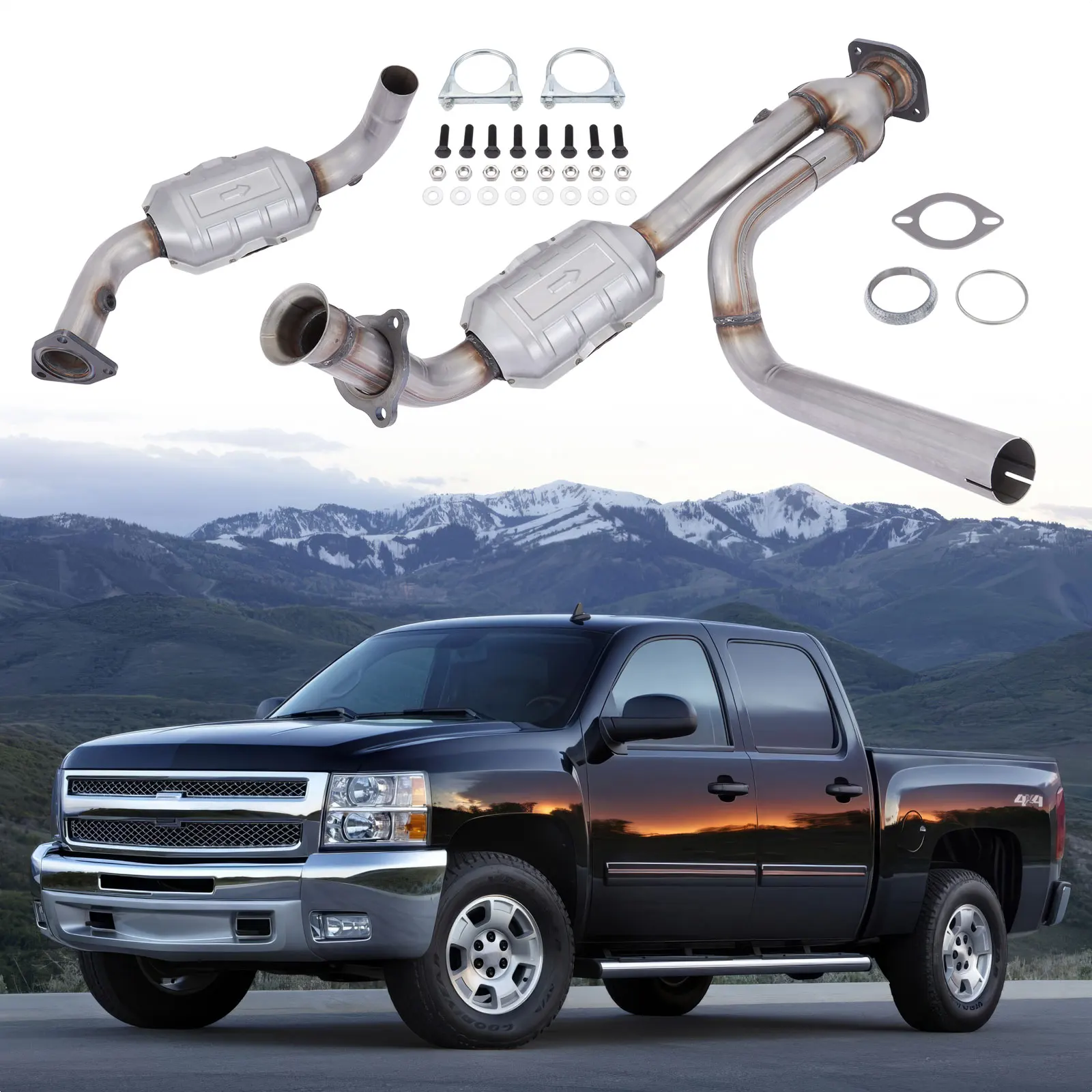 

Catalytic Converter for Chevy Avalanche Suburban Tahoe Silverado 1500 2500 Classic 4.3L 4.8L 5.3L, GMC Sierra 1500 2500 Yukon