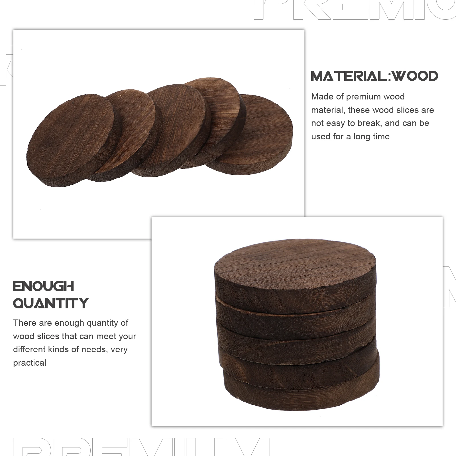 

5 шт., карбонизированная основа из цельного дерева, незавершенные ломтики натурального дерева, круглые деревянные диски для поделок своими руками, подставки для рисования, дома