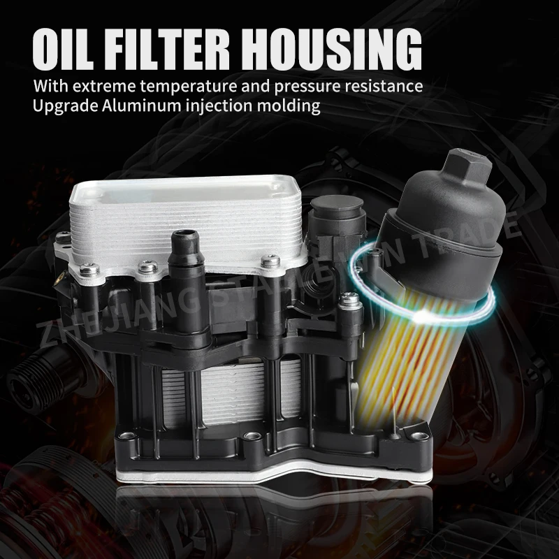 11428507697 Engine Oil Cooler Oil Filter Housing Radiator Module For BMW 1 3 4 5 Series X1 X3 X5 N47 N57 F15 F20 F25 Accessories