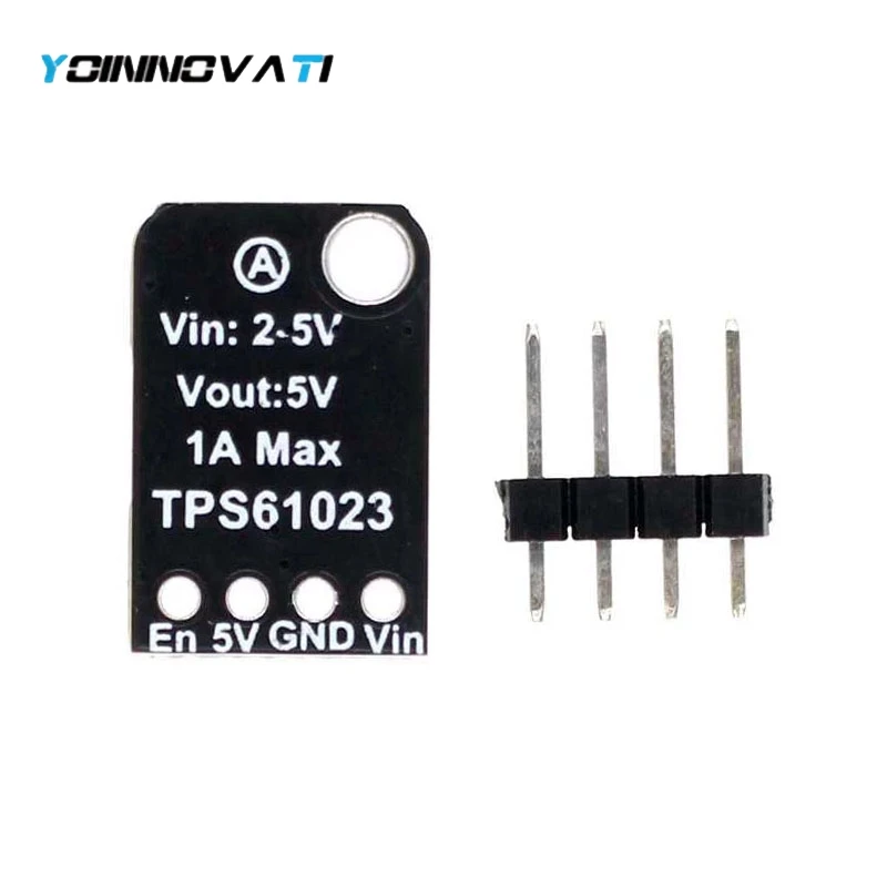 YT TPS61023 Boost Converter Module 5V 1A Output, Step-Up Voltage Regulator, 0.5V-5.5V Ultra-Low Input