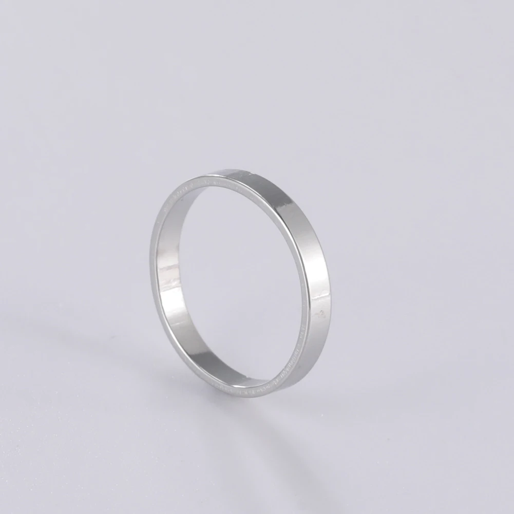 Lemegeton Zweiteiliger Ring für Paar personal isierte Namens ringe Edelstahl Fingers chmuck benutzer definierte 3mm Silber Farbe Versprechen Geschenk – Detail 7