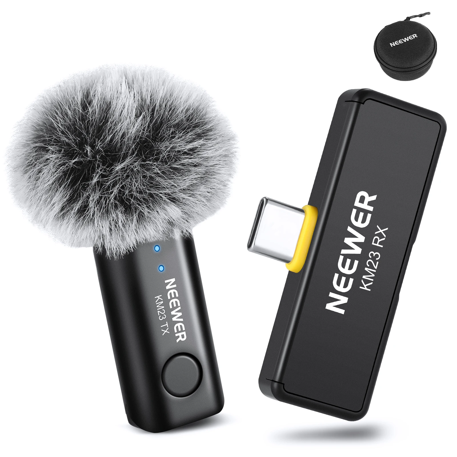 neewer-ワイヤレスラベリアマイクシステム-usb-c対応-iphone-16-15、samsung、androidスマートフォン対応