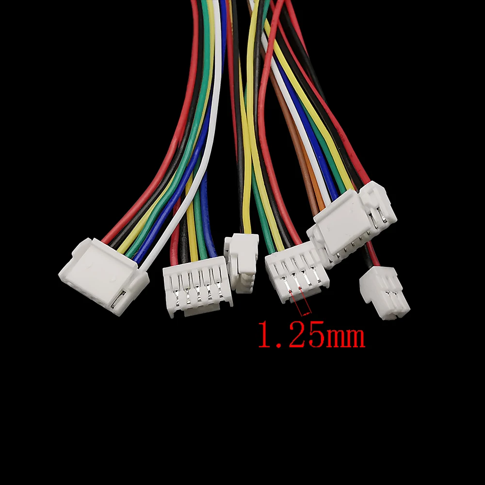 10Pcs Micro JST GH 1.25mm Pitch Female Connector 2/3/4/5/6/7/8/9/10Pin Plug Single/Double-ended Wire Cable Connectors 15CM 28AWG view 2