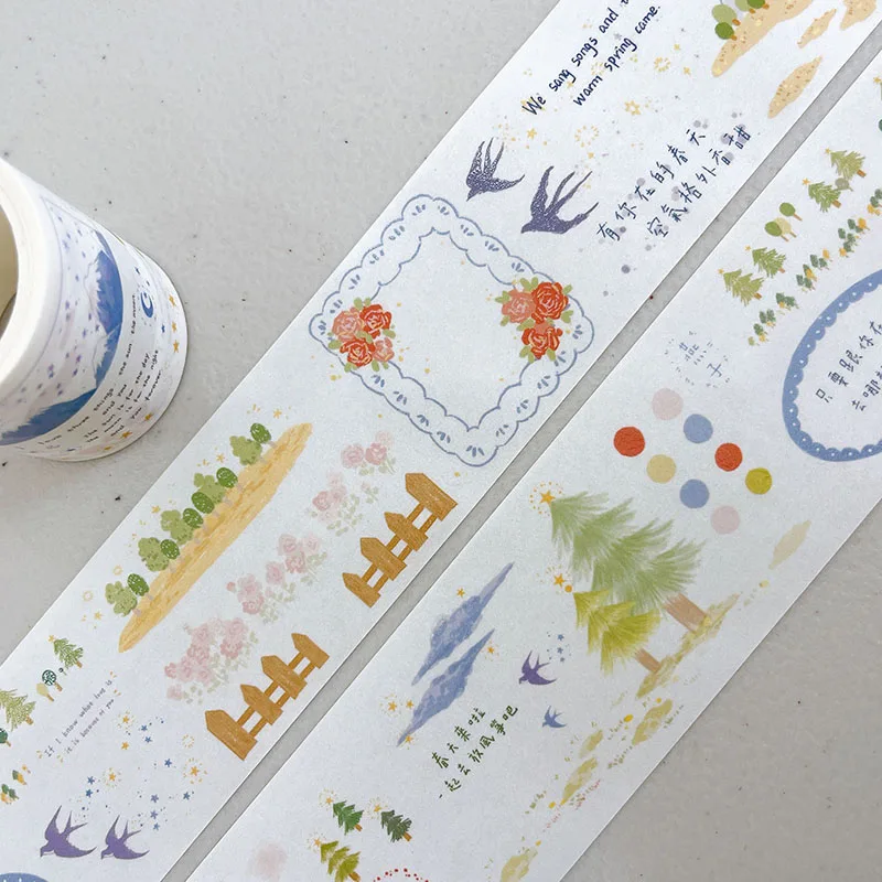 

OKMT Small Fresh, Sticker Paper Washi Tape, Salt Washi, Warm Style