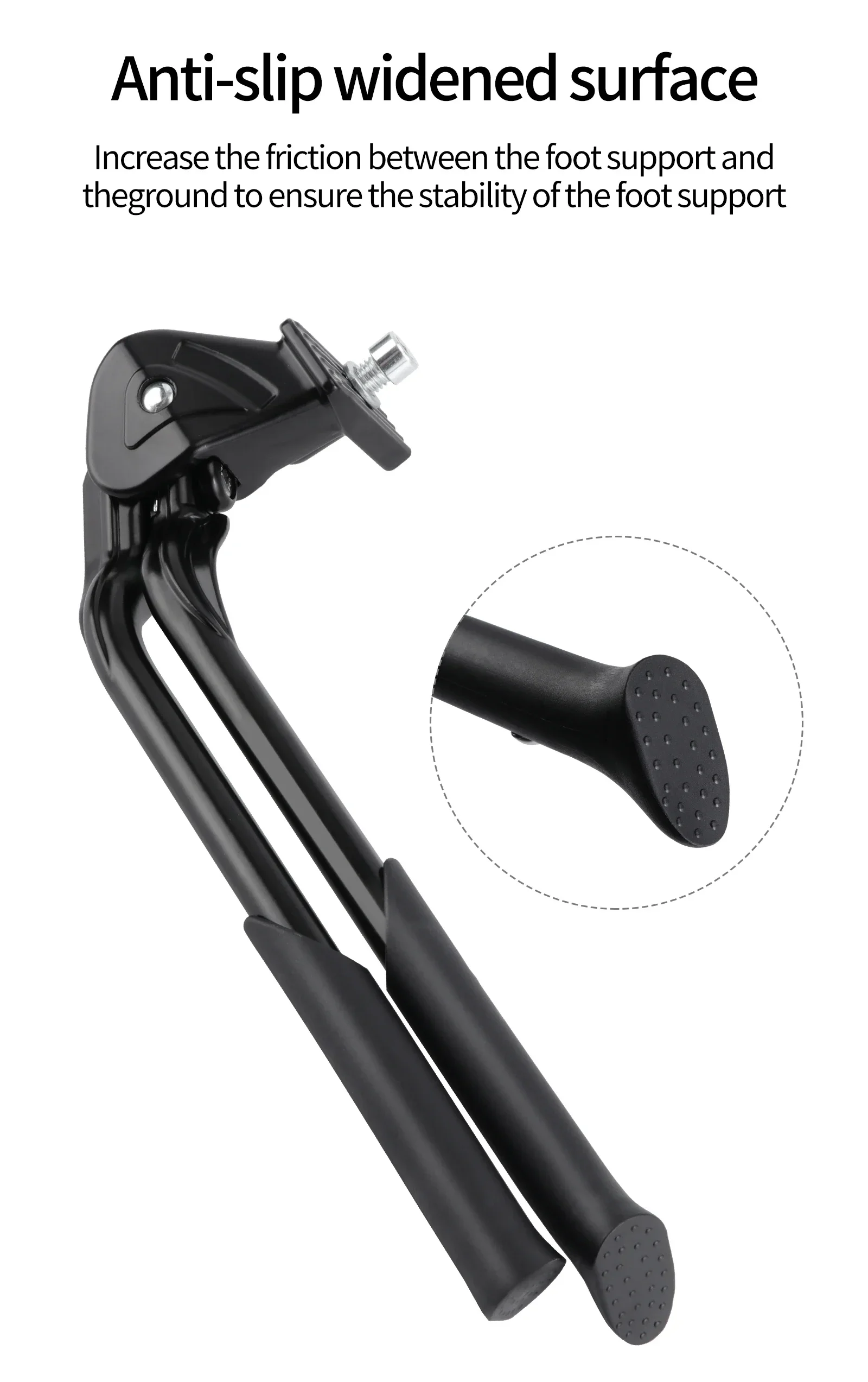 MEROCA Aluminiumlegierung Fahrrad-Doppelständer, verstellbarer Mittelständer, stabiler Parkständer für MTB, Rennrad, Faltrad. – Detail 6