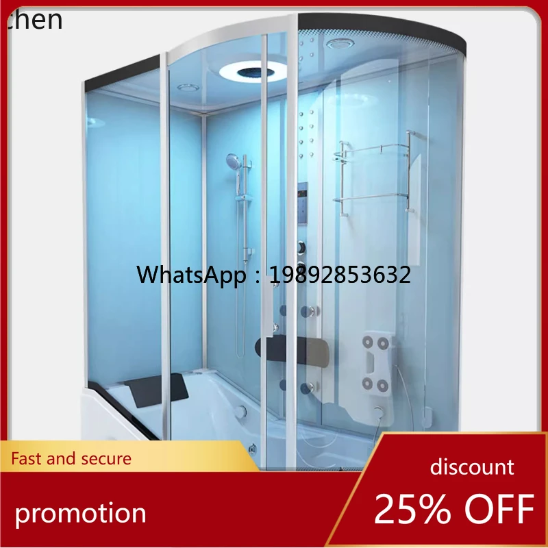 ABB  Bathtub Shower Room Integrated Two-in-One Multi-Functional Steam Sauna Shower Room Bath Room