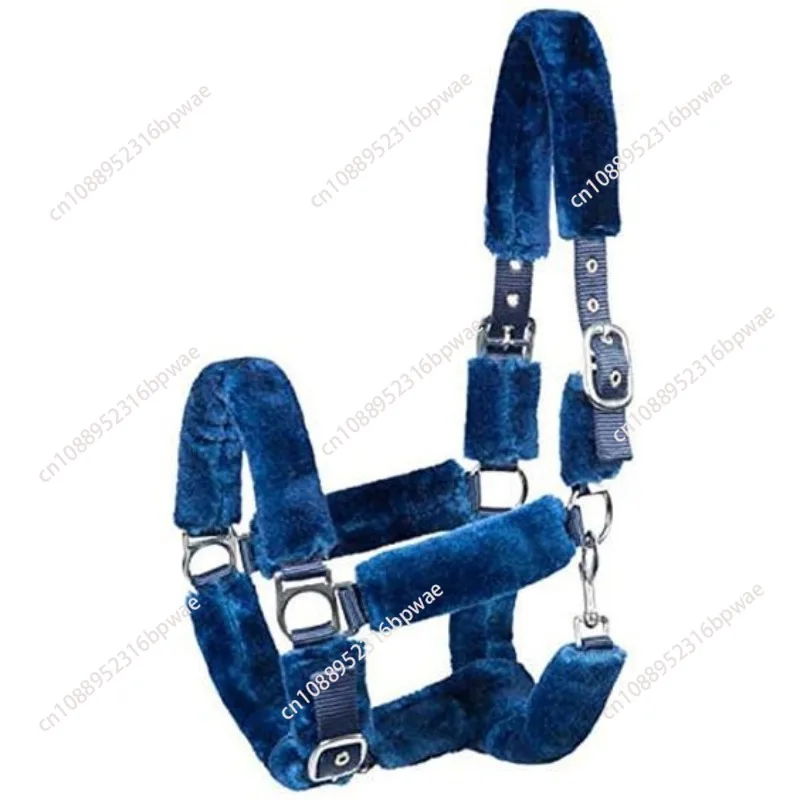 Lamb wool sweat-absorbing breathable bridle, professional equestrian supplies