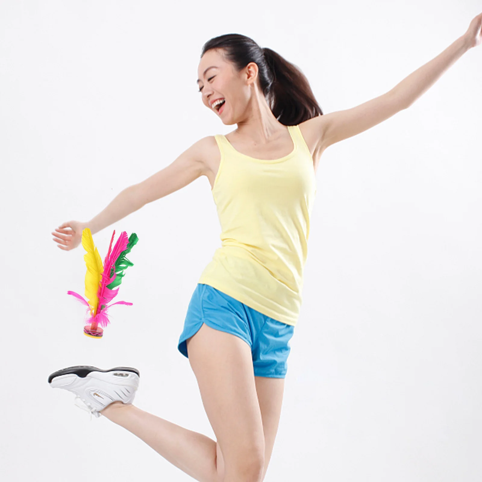 

6 Pcs Kick Shuttlecock Chinese Toys Sports for Jianzi Rebound Racket