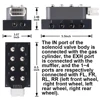 Universal-Magnetventil für Luftfederung mit Fernbedienung und 5-in-1-Manometer 0-16bar 5