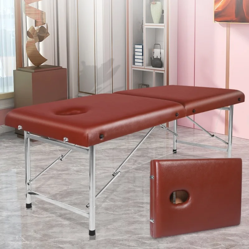 

Tattoo Folding Massage Bed Beauty Salon Leather Full Body Massage Bed Cosmetic Lashes Lettino Massaggi Salon Furniture SR50MB