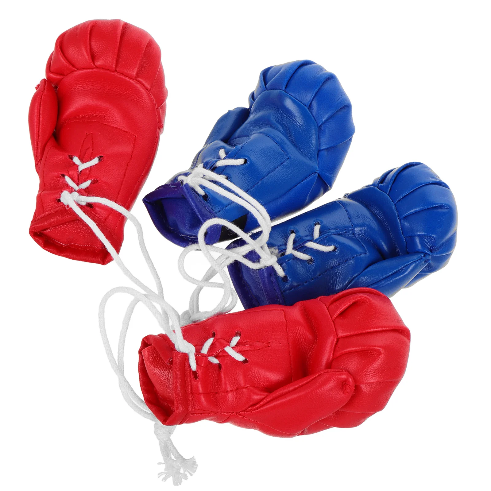 

4Pcs Mini Boxing Gloves 10cm Hanging Ornaments for Car Mirror Office Desk Party Favors Boxing Accessories Decoration