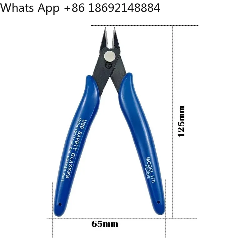 Precision Oblique Scissors 170 Degree for Mobile Phone Repair Flat Mouth Pliers Pointed Nose Scissors Shielding Cover