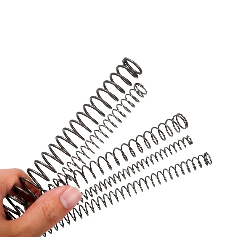 0.6-0.7-0.8mm Wire Diameter Length 100-300mm Compression Long Spring 65Mn Spring Steel High Strength Durable Custom Available