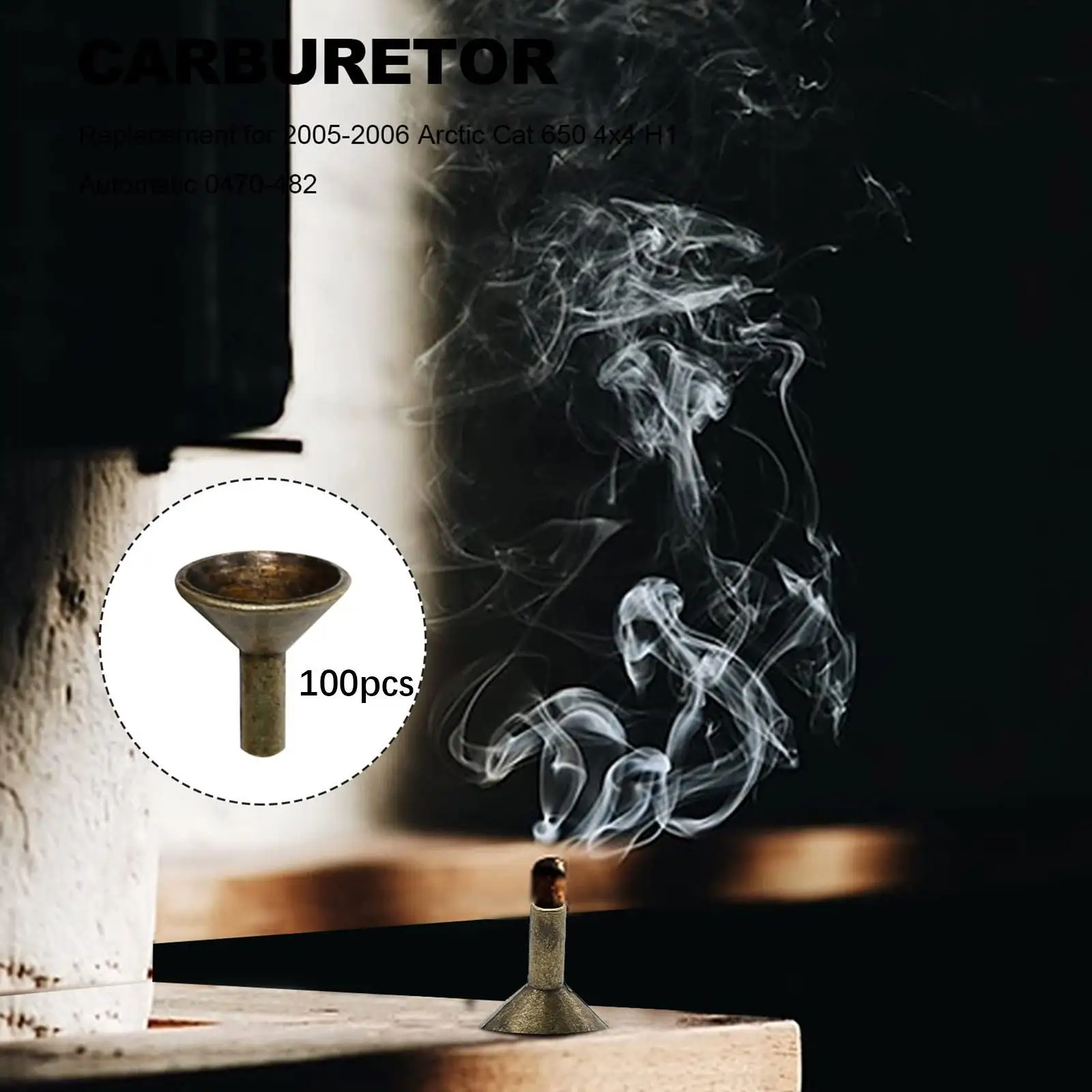 100x Räucherkegelhalter, Räuchergefäß, leicht, praktisch, Legierung, dekorativ