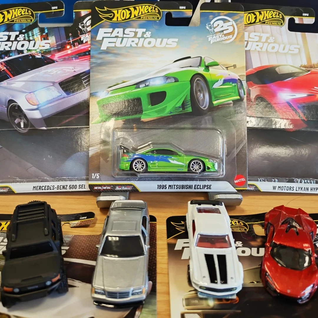 Hot Wheels Premium nouveau 25th anniversaire Fast & Furious 1995 Mitsubishi Eclipse 1/64 modèle de voiture moulé sous pression alliage véhicule à collectionner