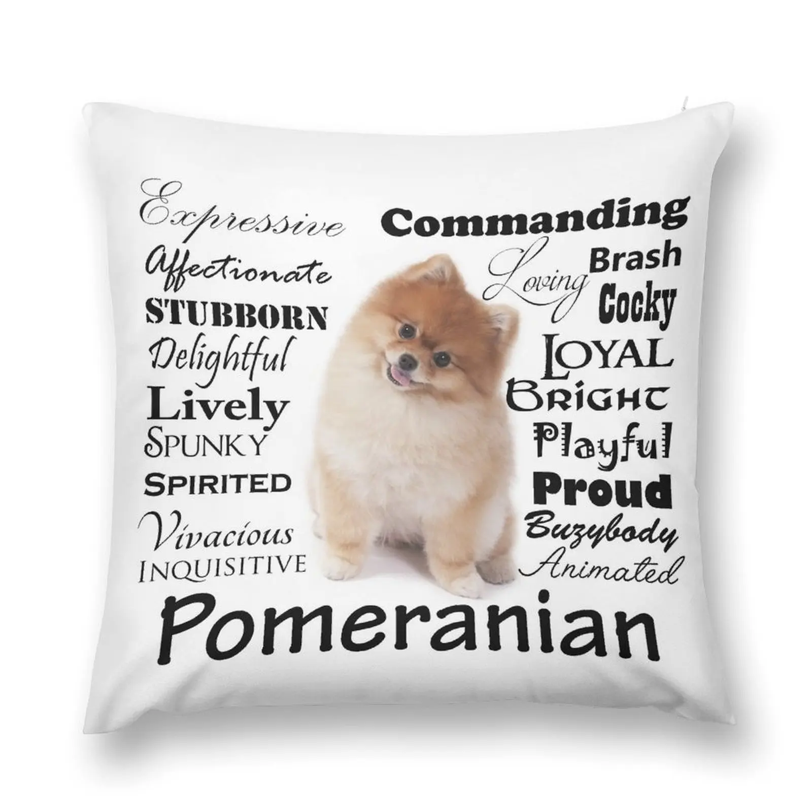 

Pomeranian Traits and Personality Throw Pillow Custom Cushion Decorative Cushion pillow