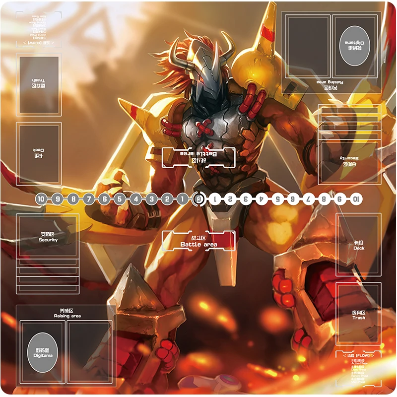 แผ่นรองการ์ดสองด้าน Digimon DTCG ลาย War Greymon และ Tailmon สำหรับการ์ดเกม แผ่นรองการ์ดต่อสู้ ของสะสมอนิเมะ ของเล่นแอคชั่นฟิกเกอร์ ของขวัญ