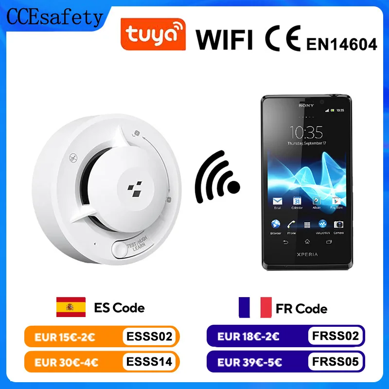 tuya-wifi-detecteur-de-fumee-intelligent-capteur-photoelectrique-alarme-incendie-85db-avec-piles-aa-compatible-avec-l'application-tuya-pour-la-securite-de-la-maison