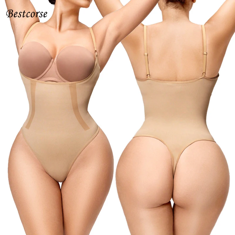 

XS Seamless Shapewear Tummy Control Corset Shaping Slimming Bodysuit For Women Abdominal Belly Stomach Slimmer Thong Body Shaper