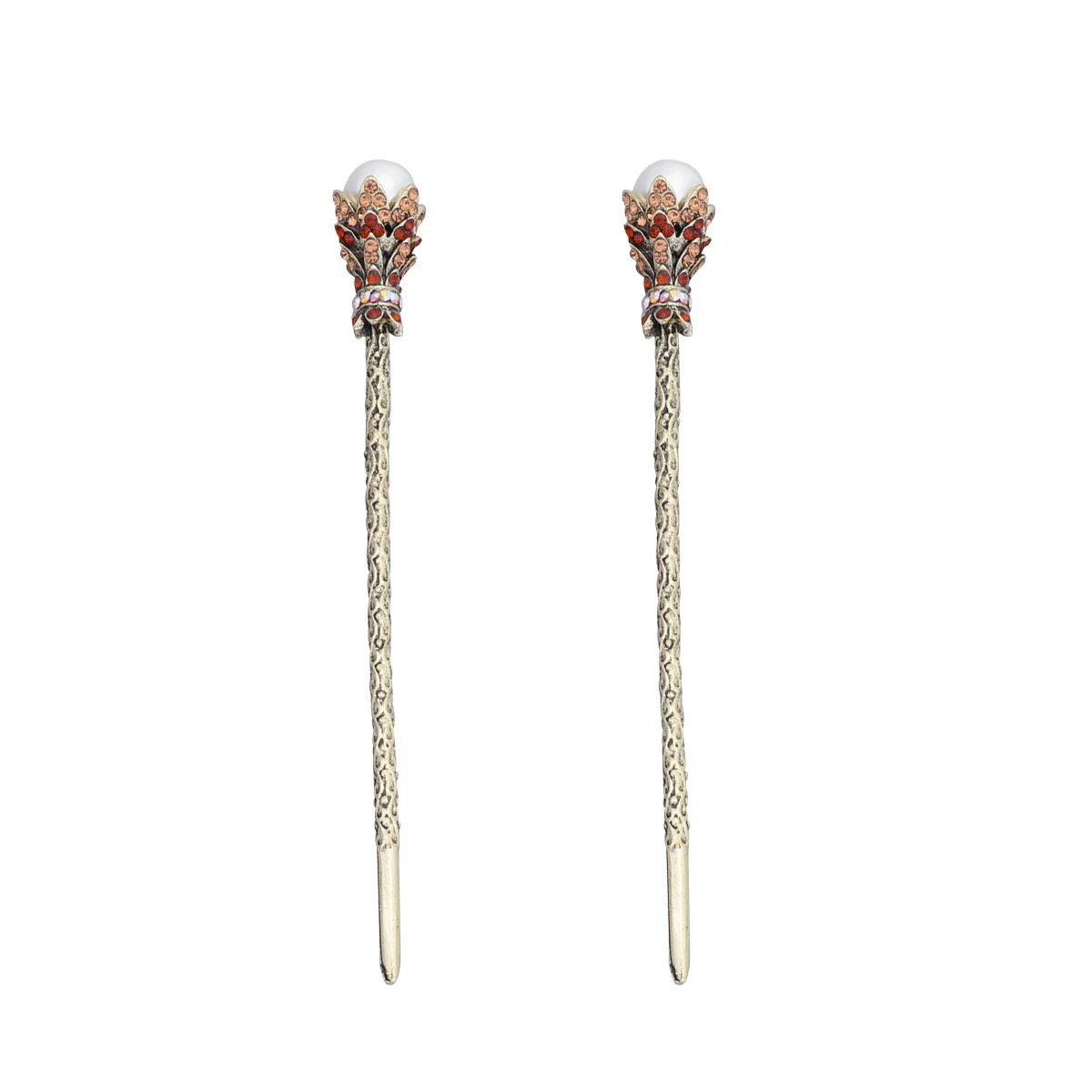 

2 Pcs Women Hairpins Bride Tiaras Vintage Headdress Bridal Accessories Ancient Bronze Stick for