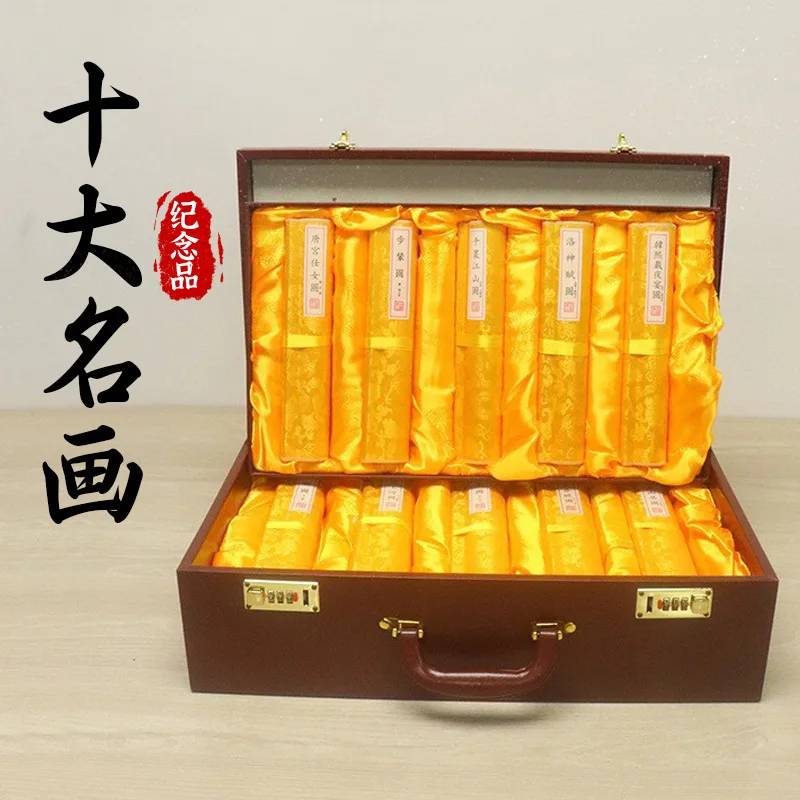 

Factory Wholesale Painting Crafts Silk Painting Souvenir Gifts Collection of Top Ten Famous Paintings Travel Souvenir Gifts