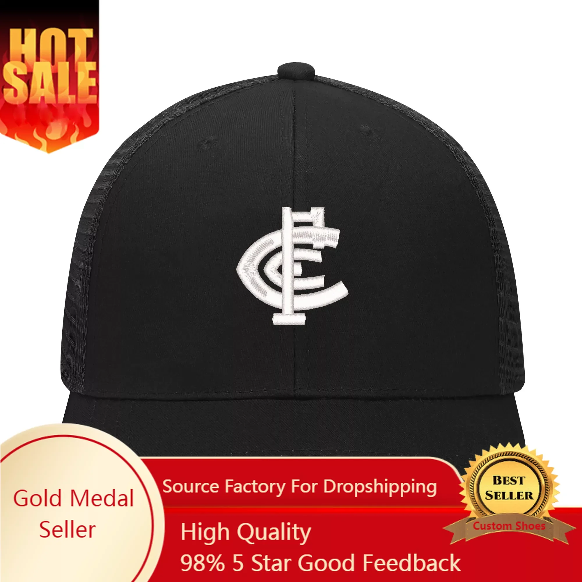 Carlton Blues Australian Football Embroidery Hat Mens Womens High Quality sports cap breathable Custom Made DIY Adjustable Size