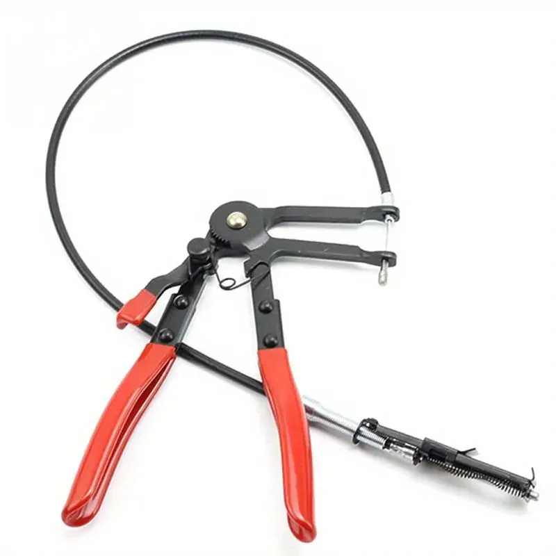 Straight Hose Bundle Bendable Cable Type Auto Hose Clamps Long Clamping Pliers Removal Auto Repair Tools - Auto Maintenance Tool