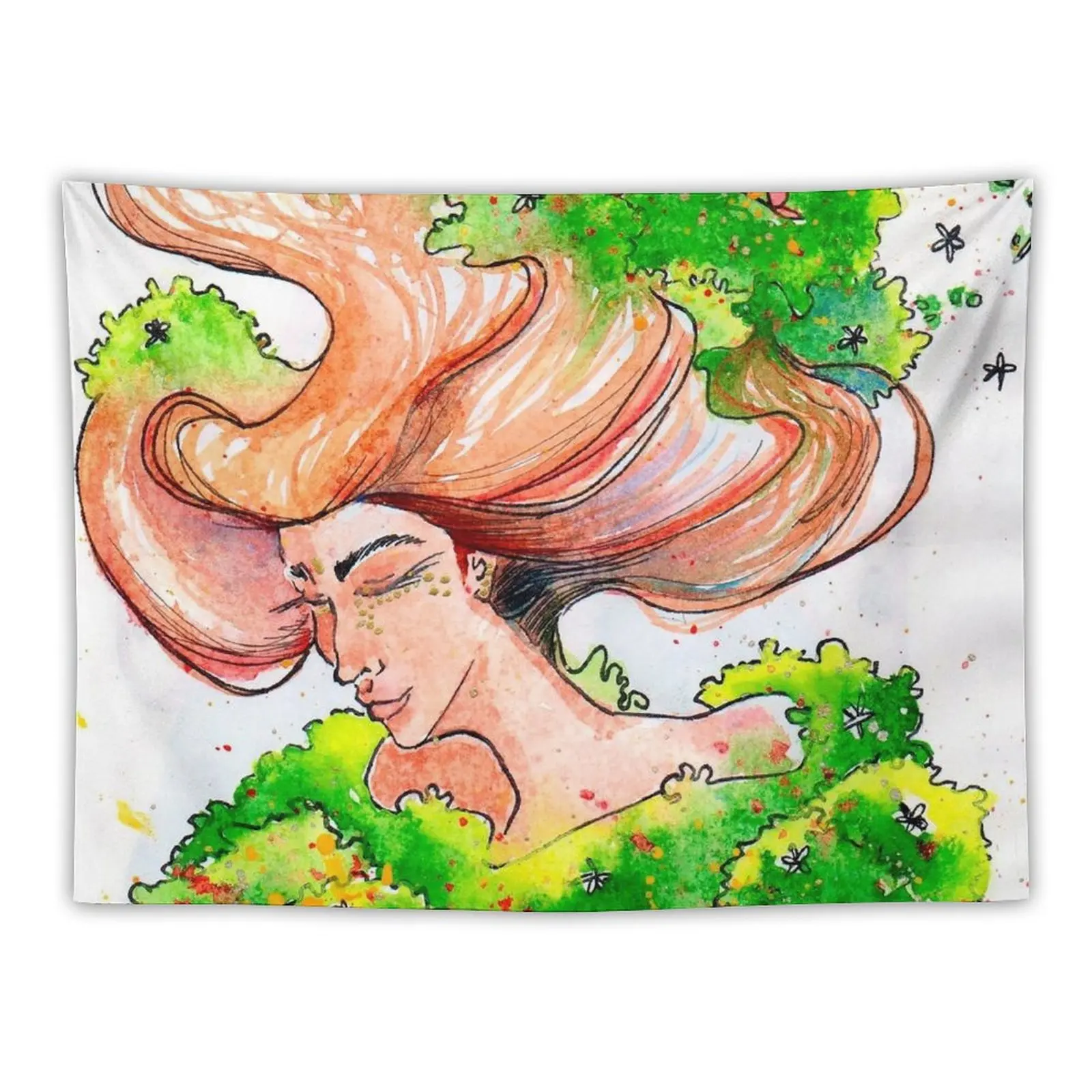 

Tree woman Tapestry Decoration Room Living Room Decoration Wall Tapestry Wall Deco