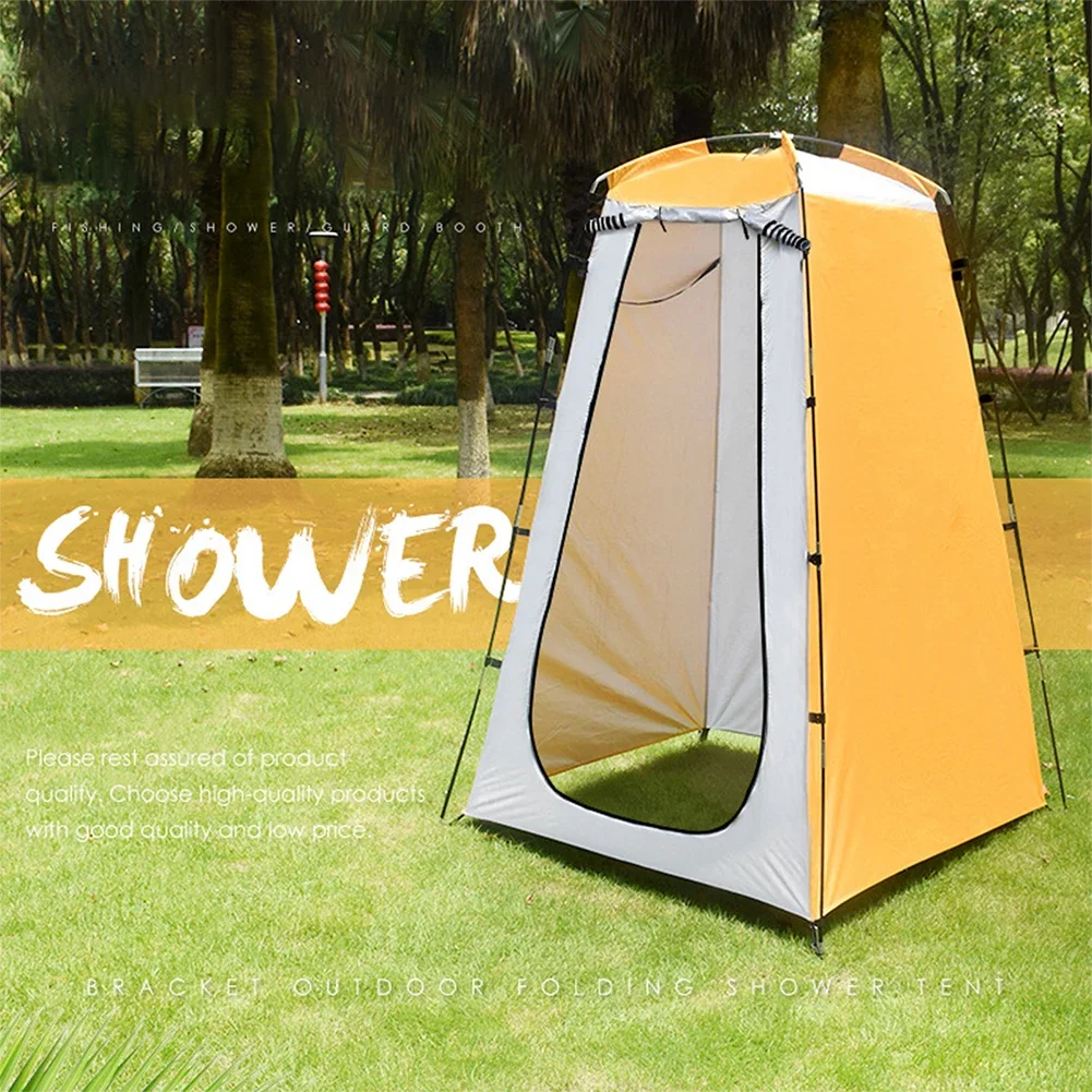 Outdoor Mobile Toilet Tent Folding Dressing Room Bath Tent Waterproof UV Protection Tear-resistant for Hiking Fishing