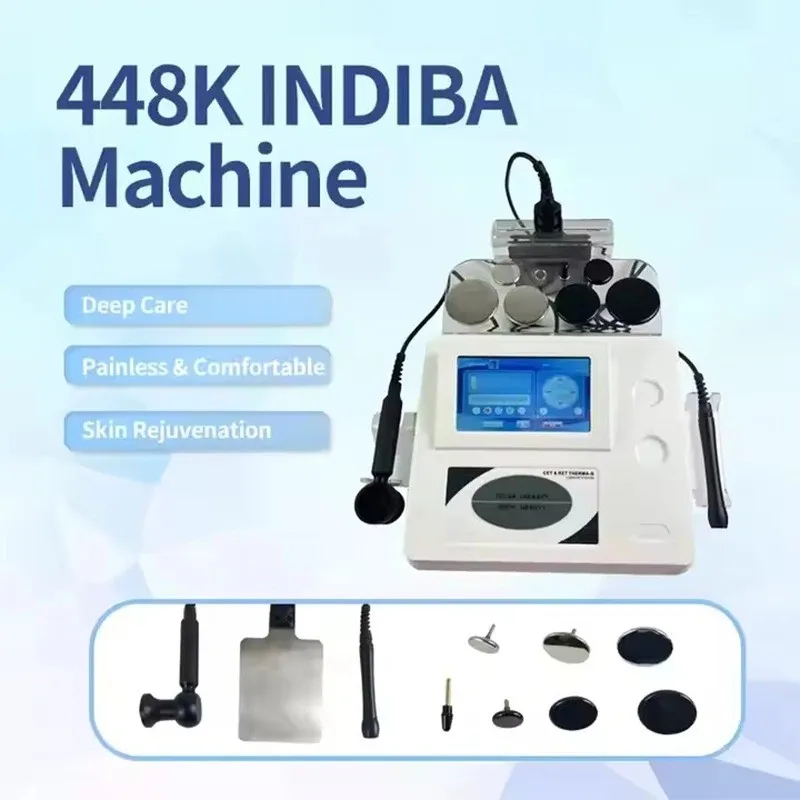 448Khz CET RET Diatermia Diathermy Physiotherapy Machine Portable High Radio Frequency Therapy Pro Loss Weight Corporal Shaping
