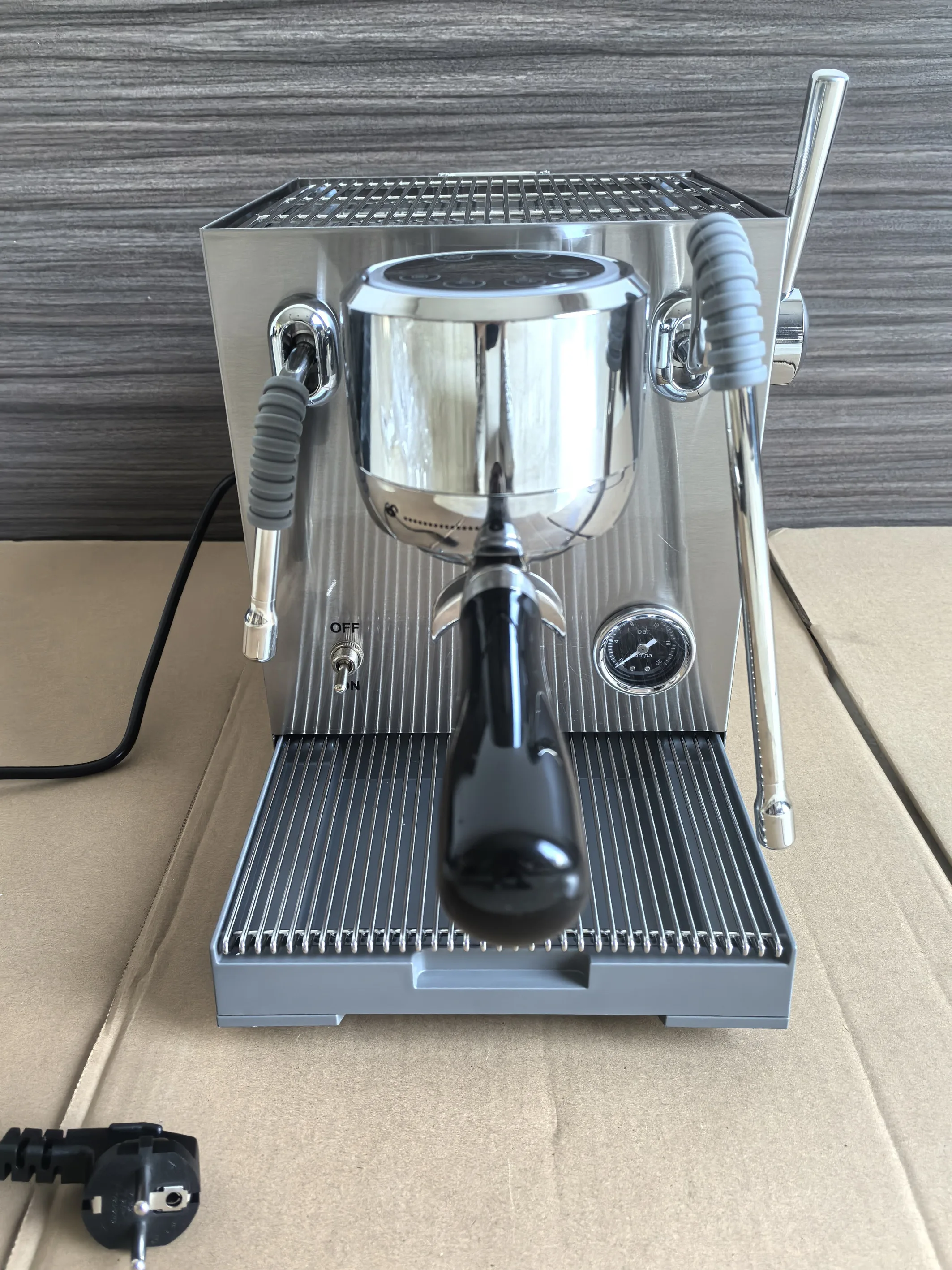 15 Bar Electric Semi-Automatic Single Group Stainless Steel Espresso Coffee Maker Dual ULKA Pumps Household Hotel Use Cappuccino