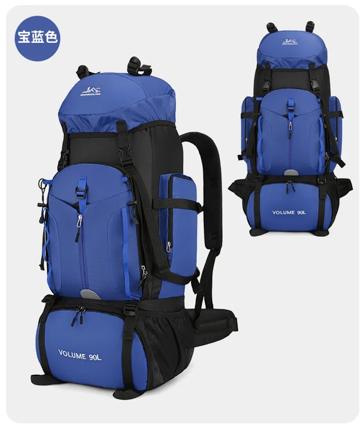 New Arrival Outdoor 90L Large Capacity Waterproof Hiking Camping Travel Backpack With Shoes Compartment - view 4