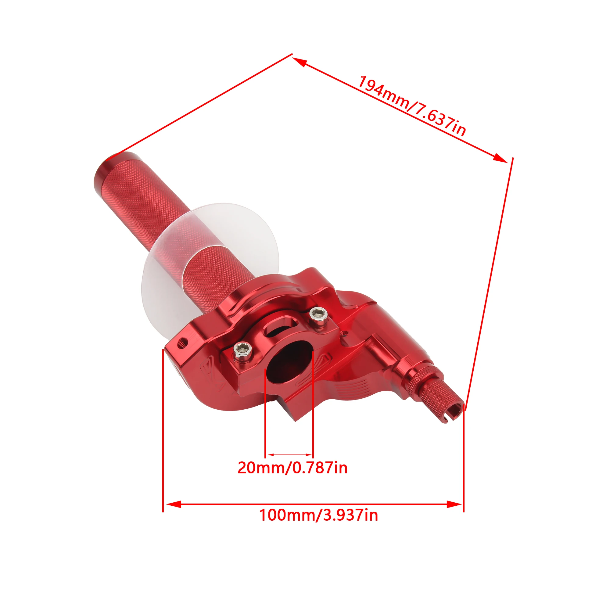 Motorcycle Accelerator Throttle 22mm CNC Grips Handlebars Aluminum Universal  M10*1.5 Accessories Motocross Scooter Dirt Bike image 6