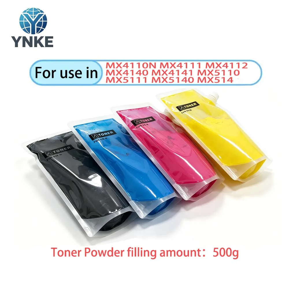 500g MX51 Toner Powder For Sharp MX4110N MX4111 MX4112 MX4140 MX4141 MX5110 MX5111 MX5140 MX514 High Quality Toner Refill