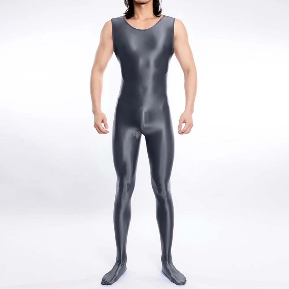 

Сексуальный мужской глянцевый эластичный комбинезон для йоги и танцев, прозрачный, моделирующий фигуру, цвета конфет, сексуальные колготки