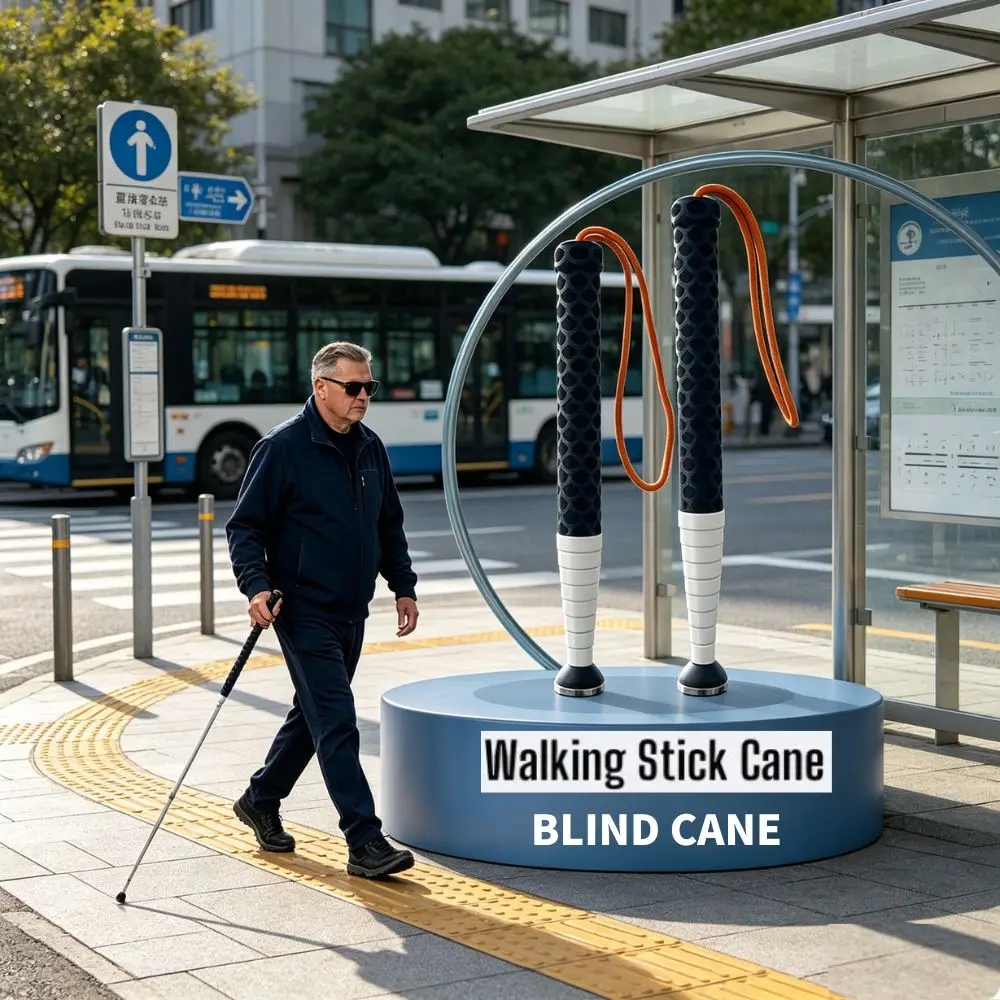 

Retractable Folding Cane - Telescoping Walking Stick for Blind & Visually Impaired