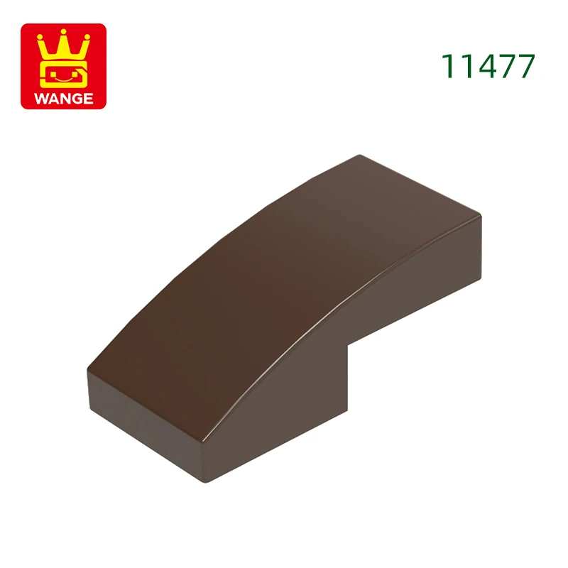 Wange 310 stks/partij 11477 Helling Gebogen 2x1x2/3 Blok Moc Kleur Accessoires Compatibel met Baksteen DIY kinderen Speelgoed Montage Onderdelen