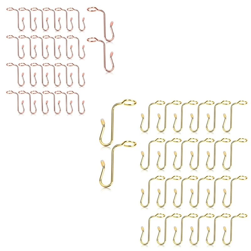 50PCS Hanger Connector Hooks Hanger Extender Hooks Stable Clothes Hanger Connector For Clothes Hangers