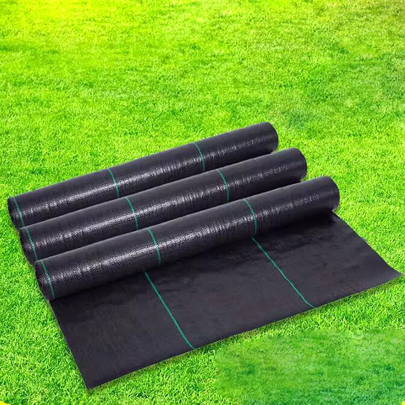 

20250.8mx200m PP Woven Weed Control Fabric for Plant Anti Grass Agricultural Mulch Cloth Greenhouse Weeding Mat Water Permeable