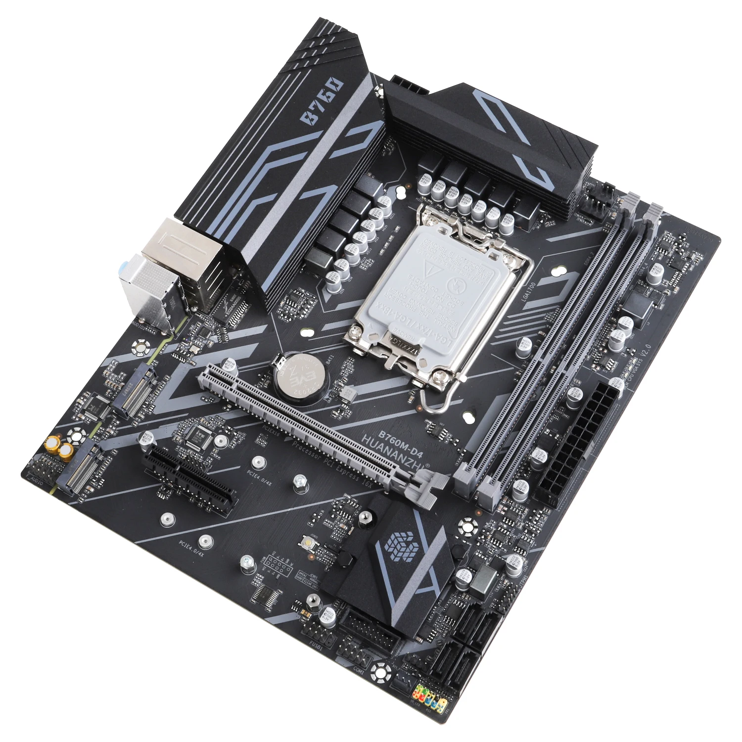 Imagem -04 - Huananzhi-suporte para Placa-mãe B760m d4 M-atx B760 Intel Lga 1700 Cpu 12100f 12400f 12490f 12600f 12700f 13600f ru 12 13 Gen